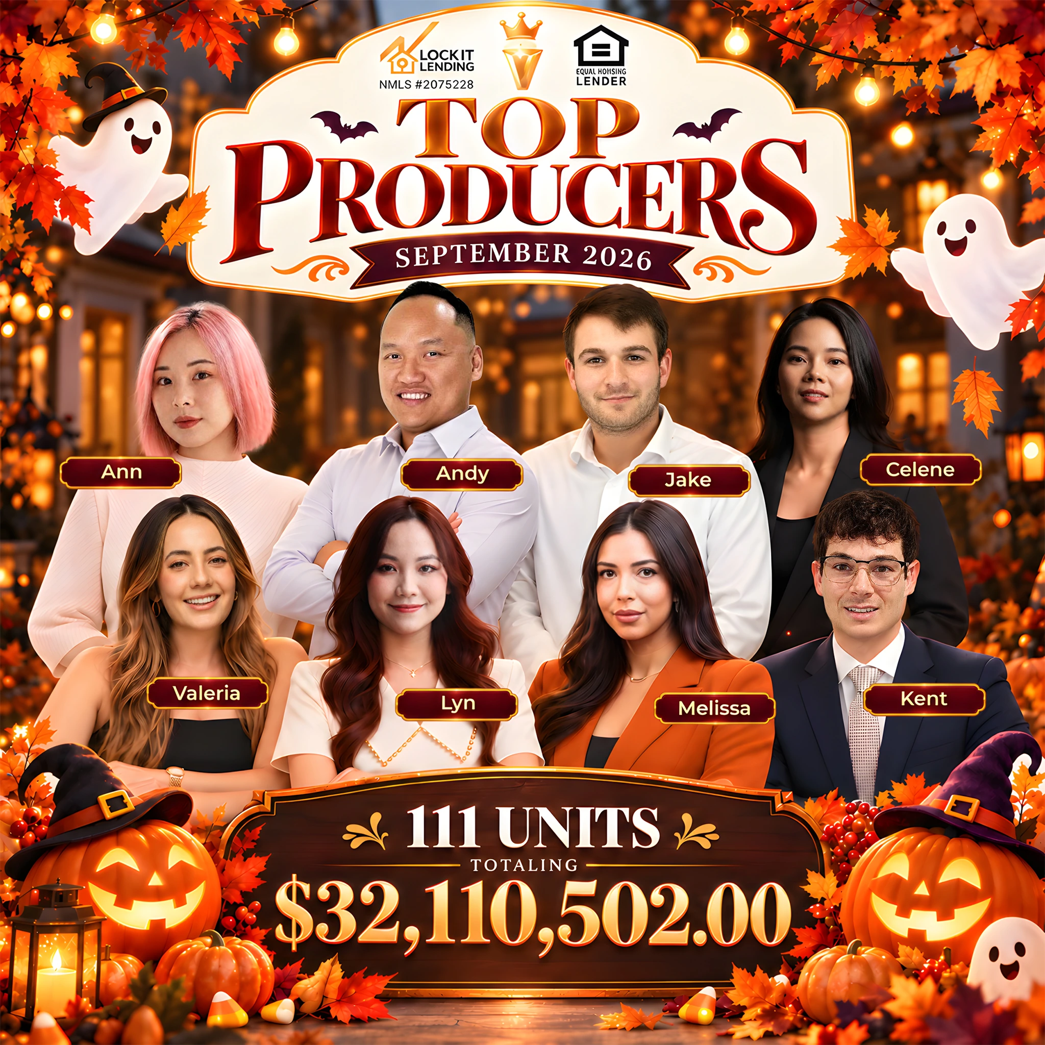 Top Performing Agents of the month